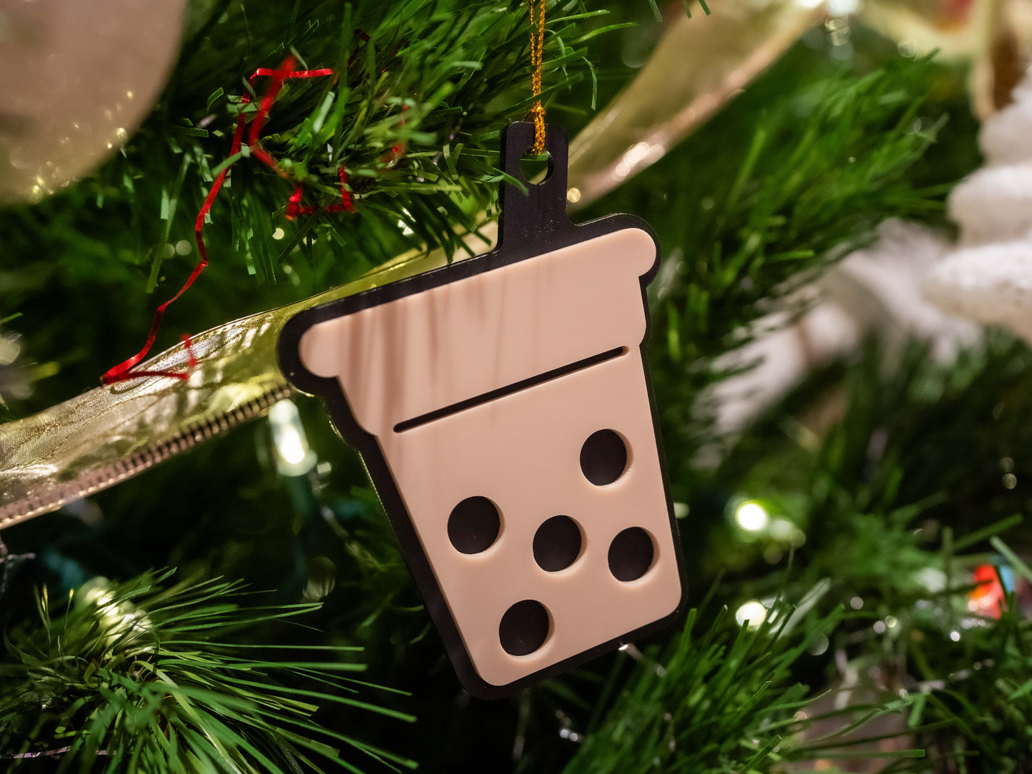 Cute Boba Milk Tea Ornament