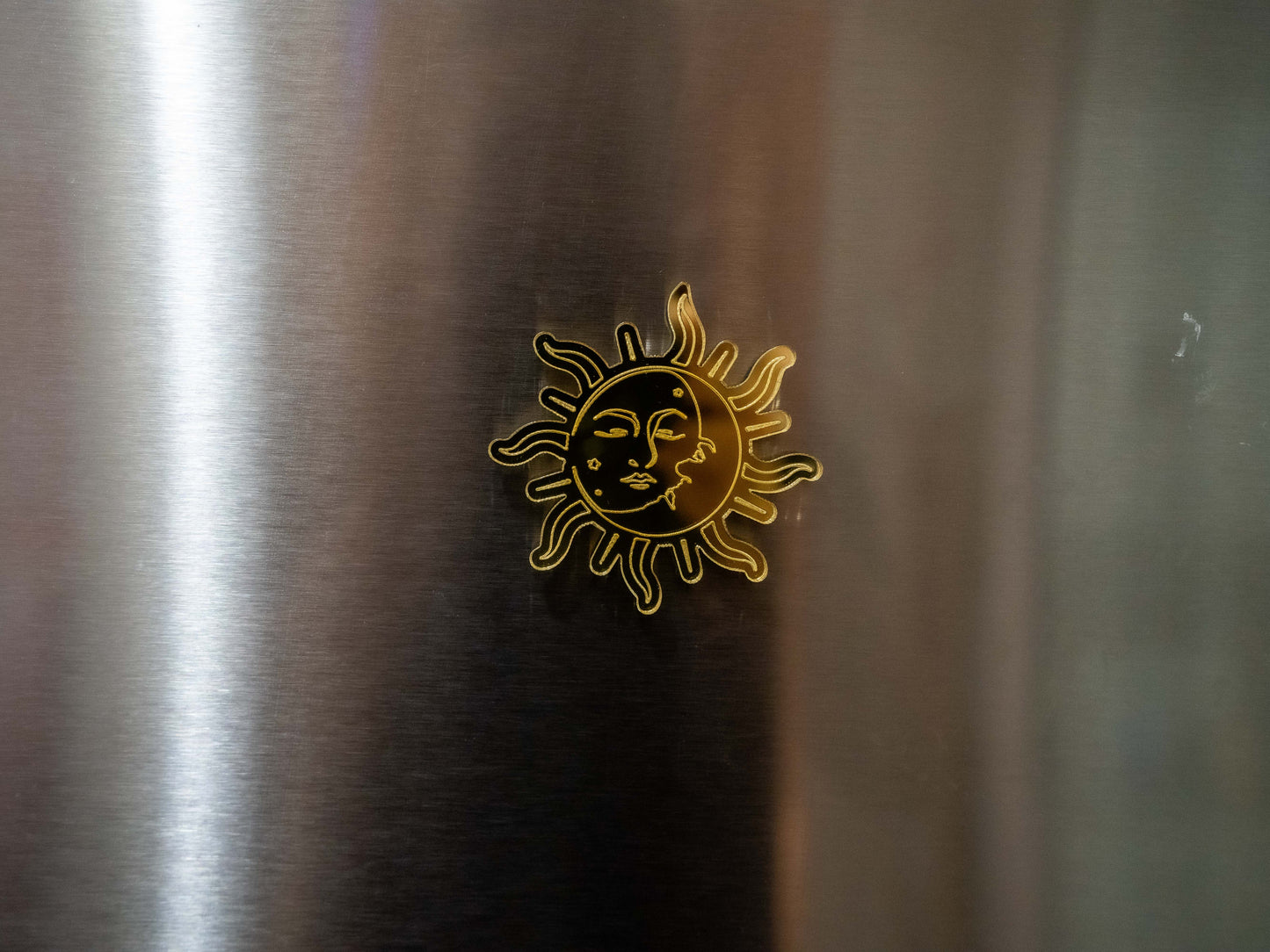 Sun and Moon Star and Crescent Fridge Folklore Magnet