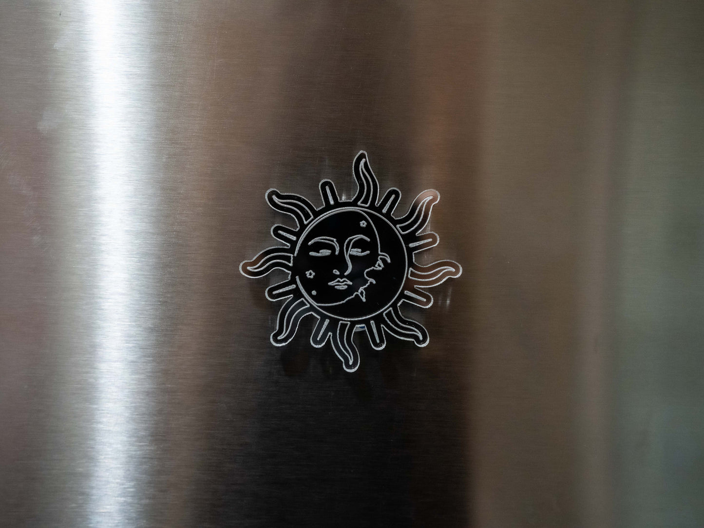Sun and Moon Star and Crescent Fridge Folklore Magnet