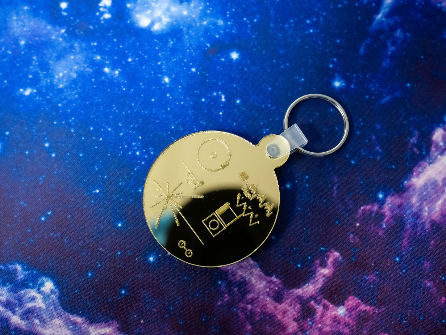 Voyager Golden Record Keychain
