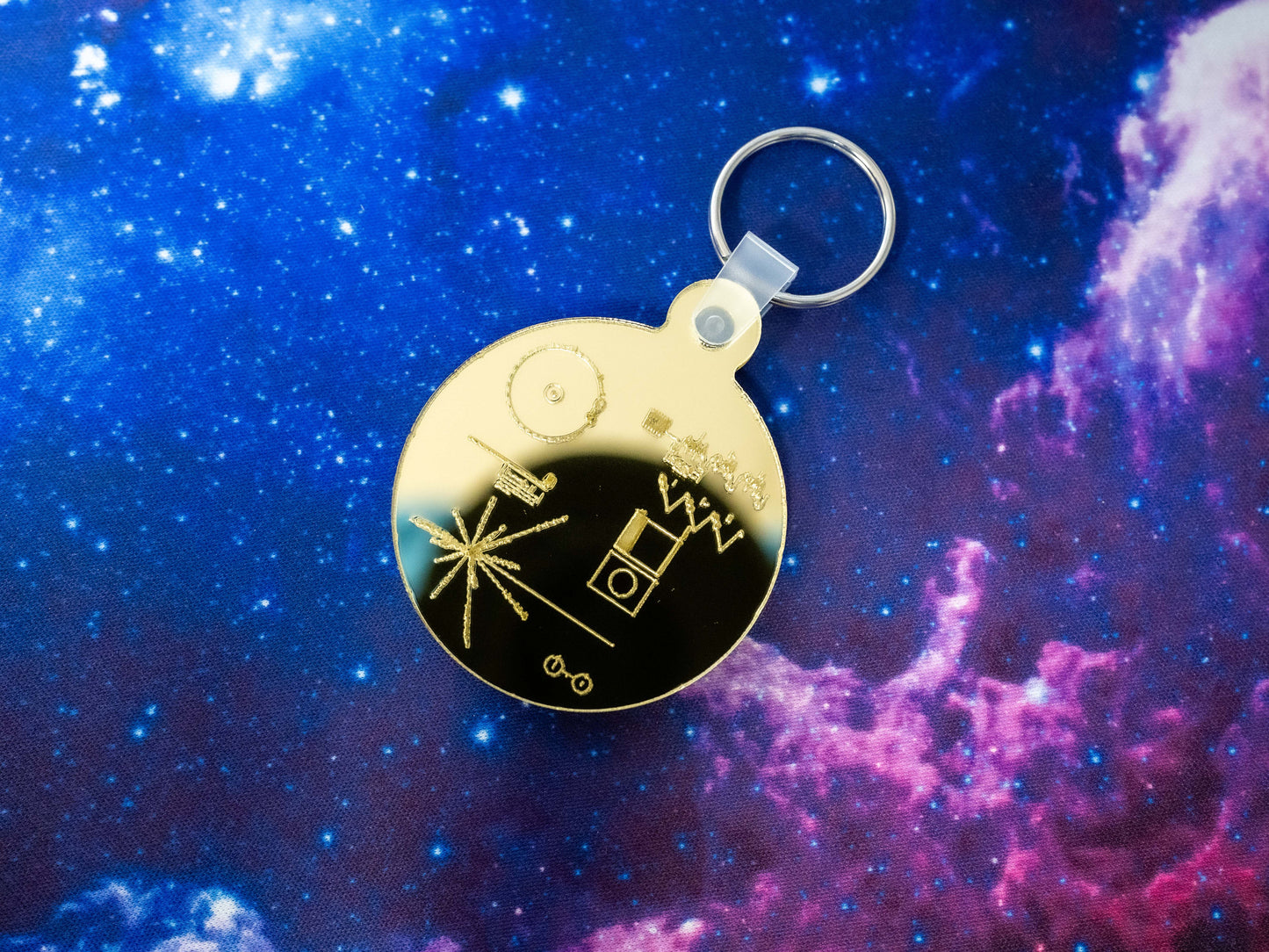 Voyager Golden Record Keychain