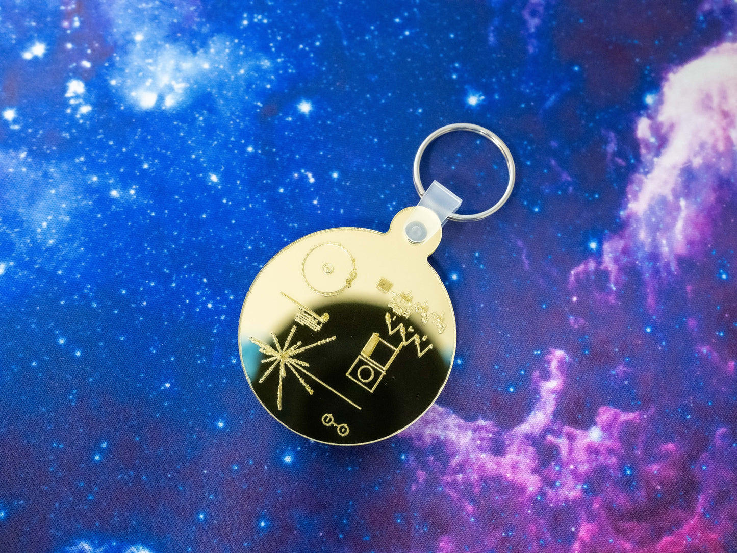 Voyager Golden Record Keychain