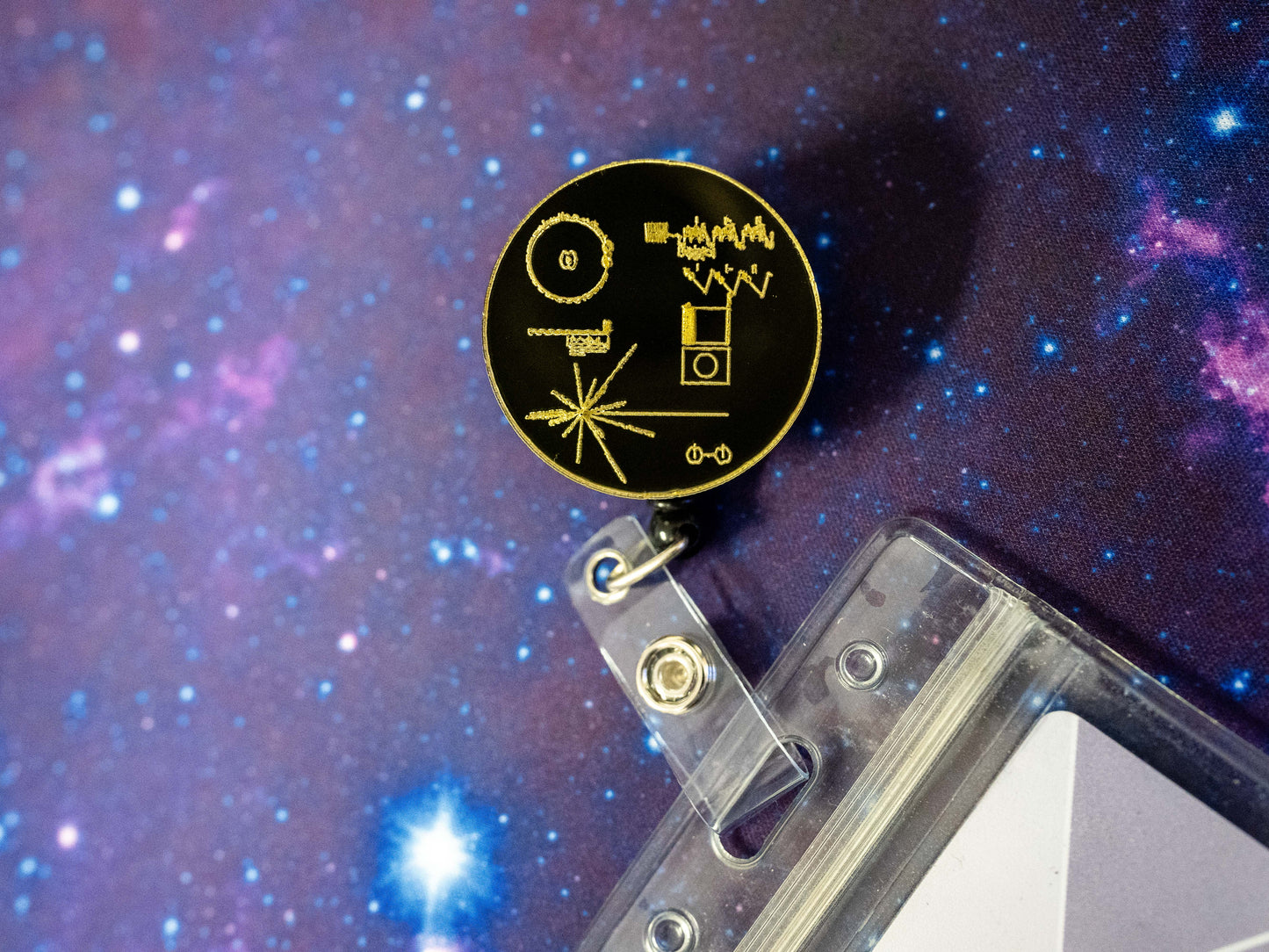 Voyager, The Golden Record Retractable Badge Holder Reel