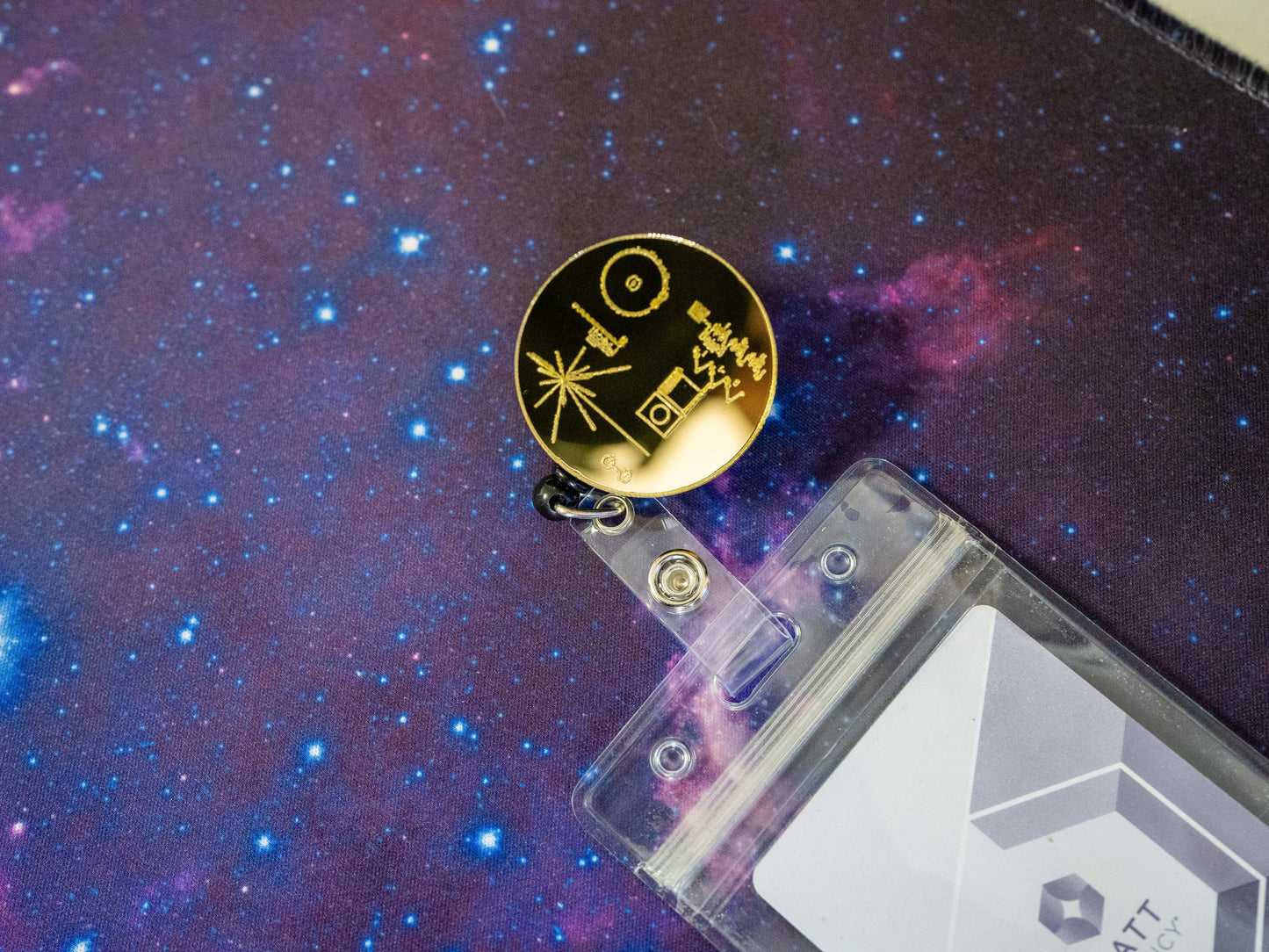 Voyager, The Golden Record Retractable Badge Holder Reel