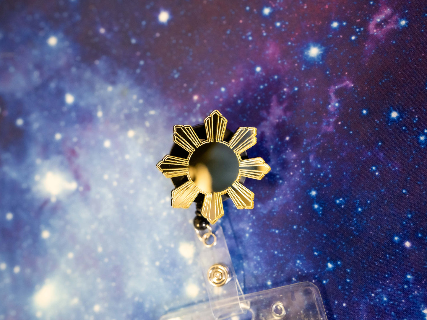 Filipino Sun Araw Retractable Badge Holder Reel