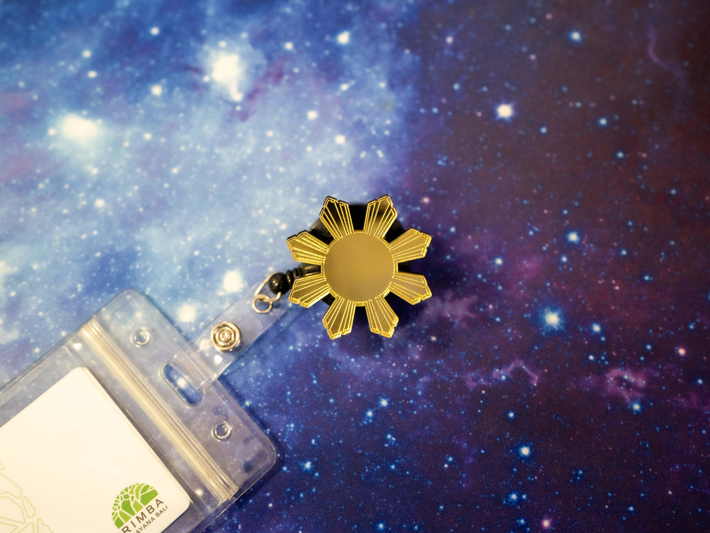 Filipino Sun Araw Retractable Badge Holder Reel