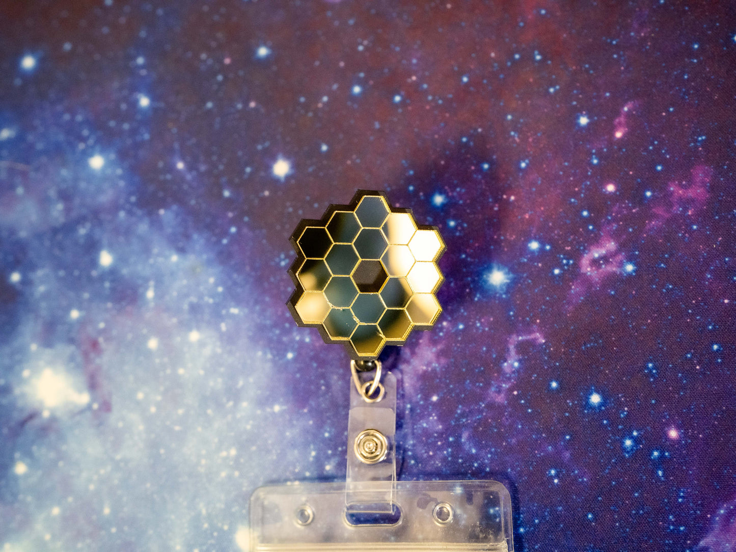 James Webb Space Telescope Retractable Badge Holder Reel