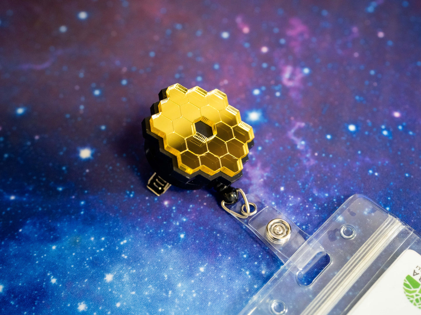 James Webb Space Telescope Retractable Badge Holder Reel
