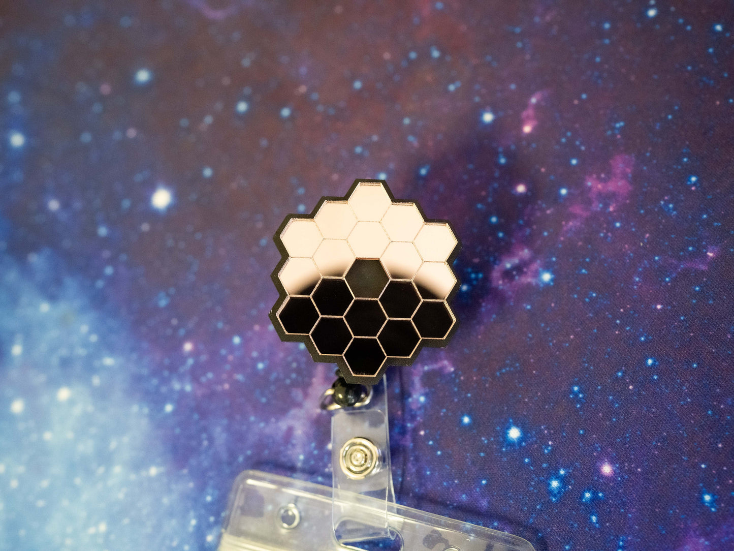 James Webb Space Telescope Retractable Badge Holder Reel