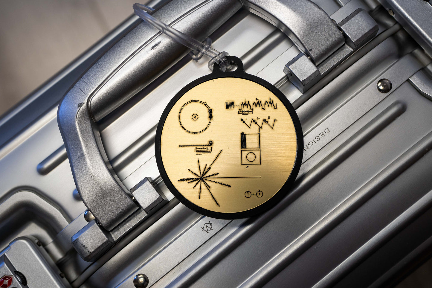 Voyager Golden Record JWST Luggage Tag Accessory