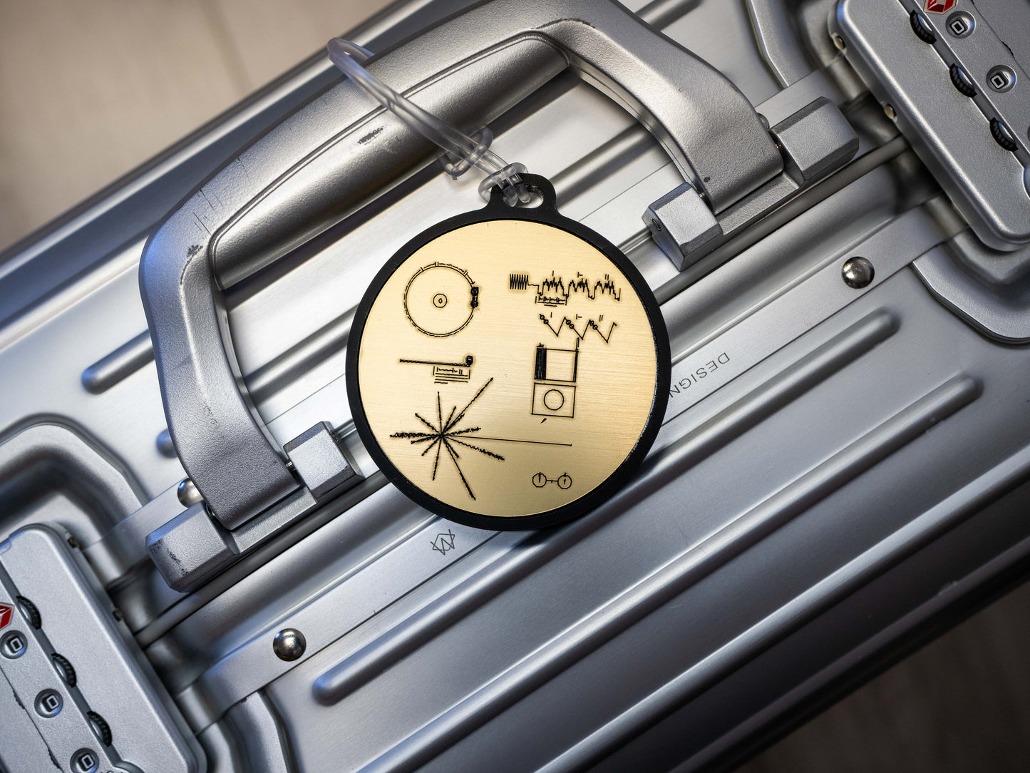 Voyager Golden Record JWST Luggage Tag Accessory