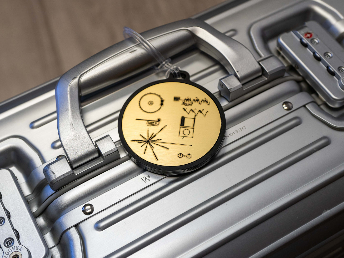 Voyager Golden Record JWST Luggage Tag Accessory