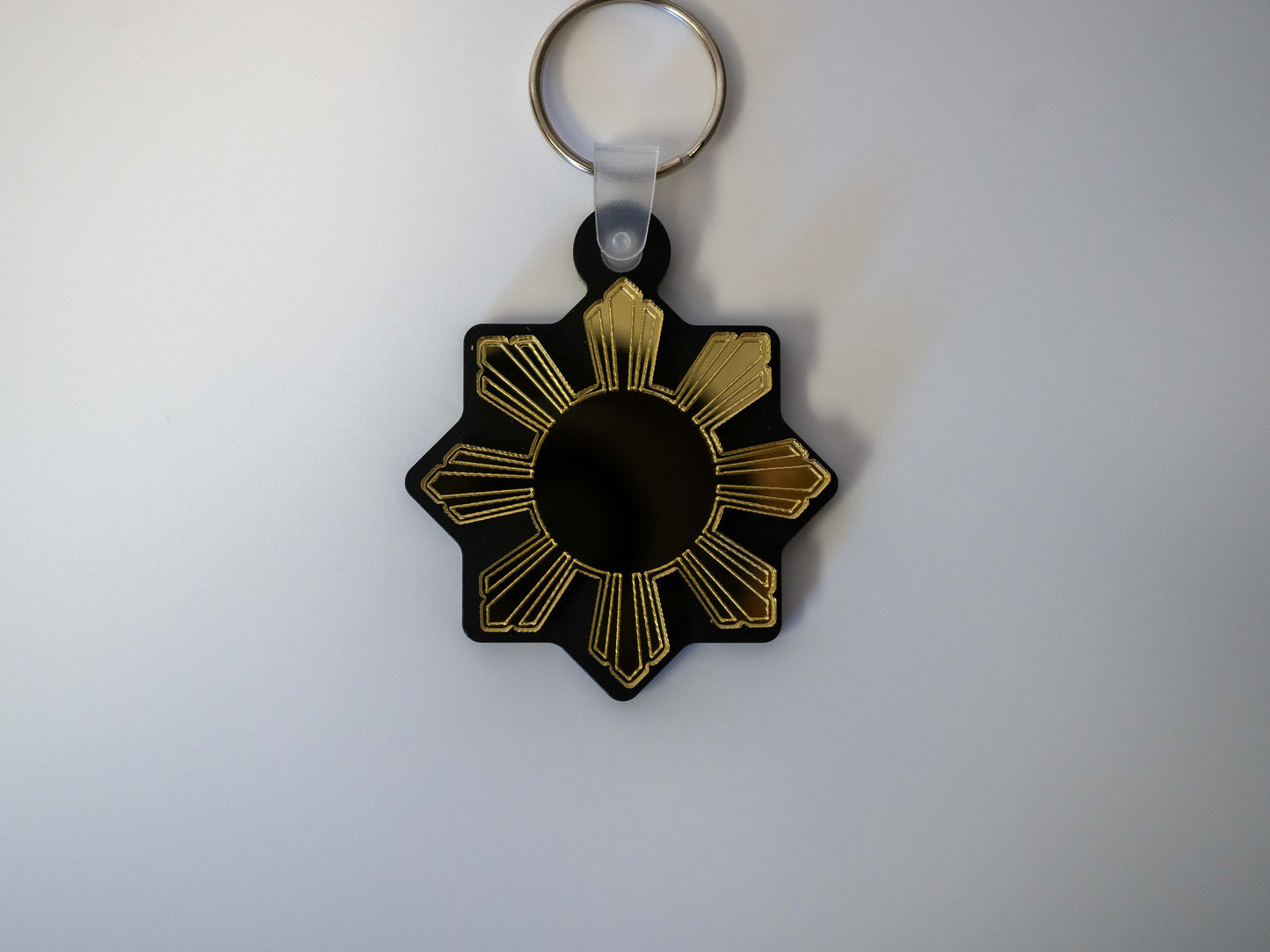 Mirrored Filipino Sun Araw Key Chain