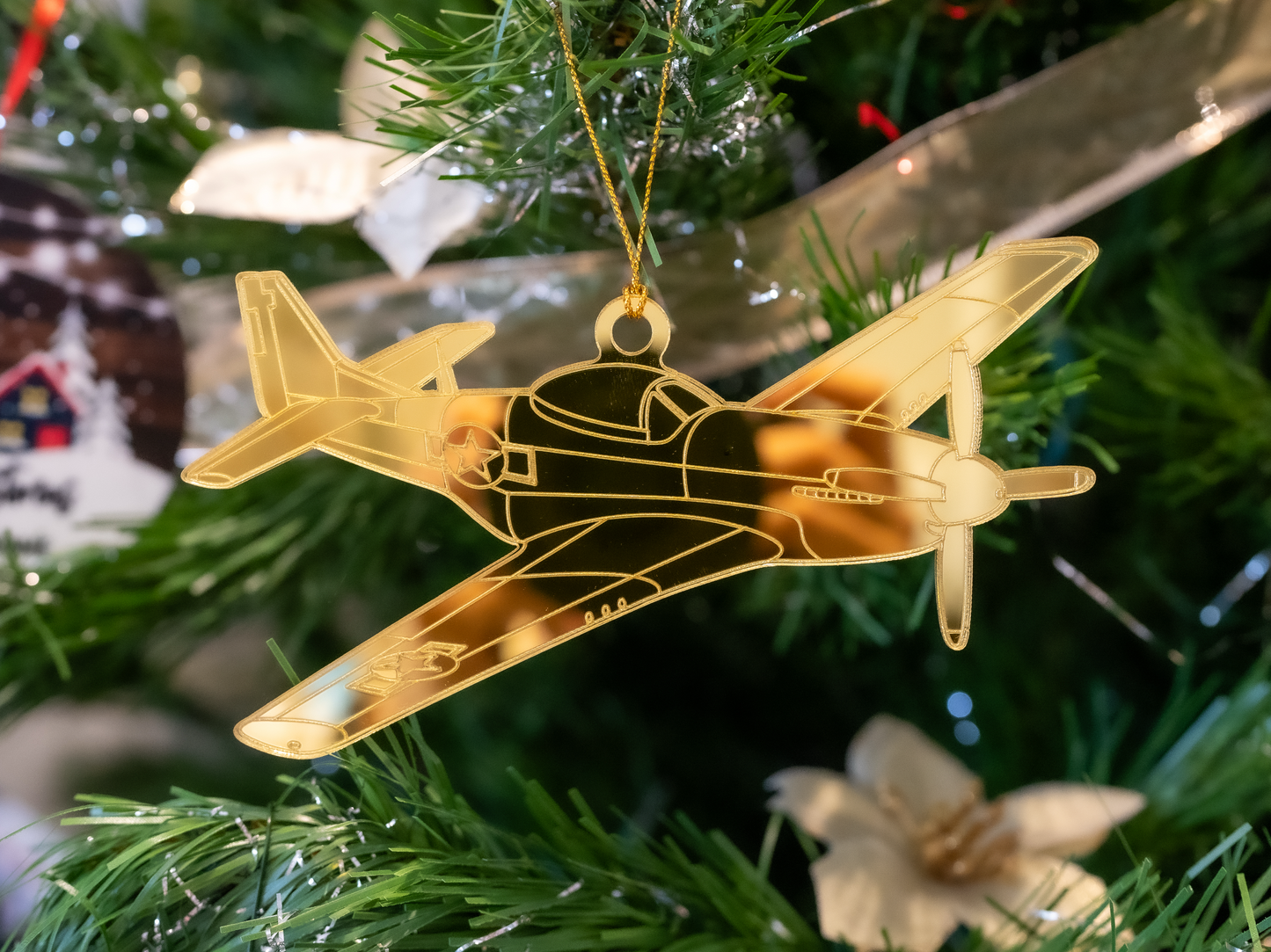 North American P51 Mustang Ornament
