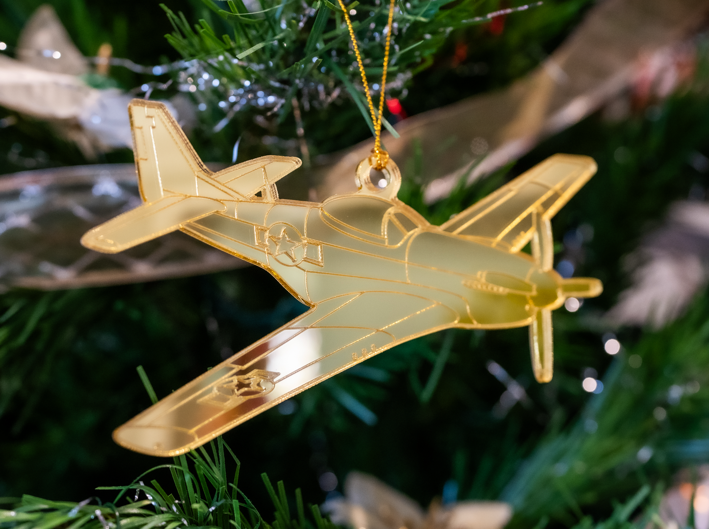 North American P51 Mustang Ornament
