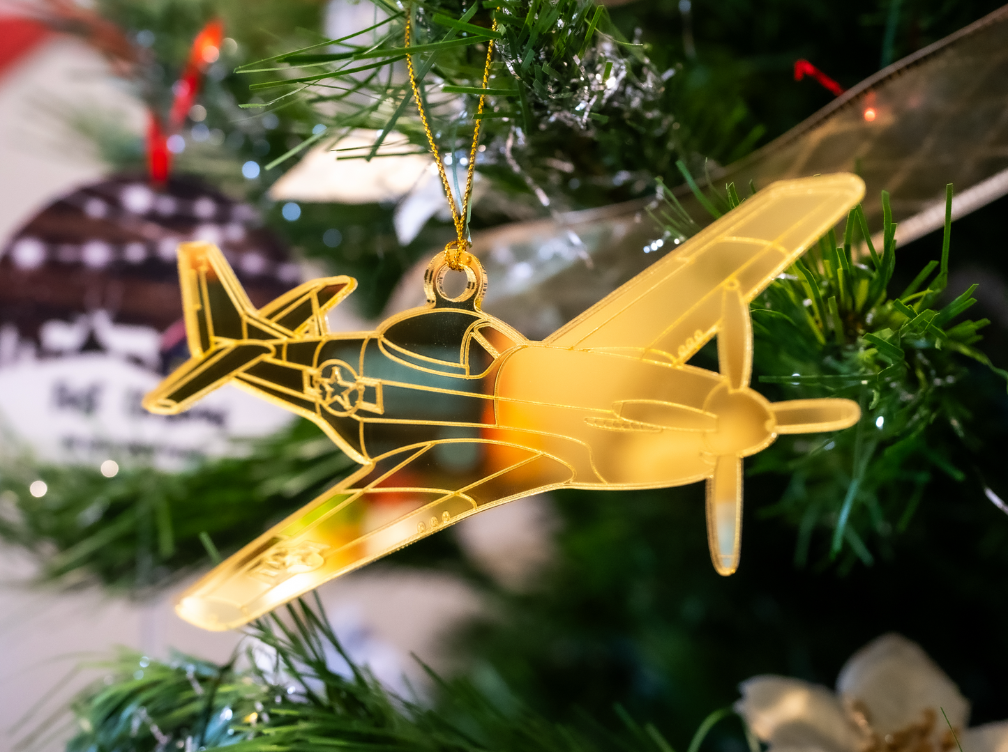 North American P51 Mustang Ornament
