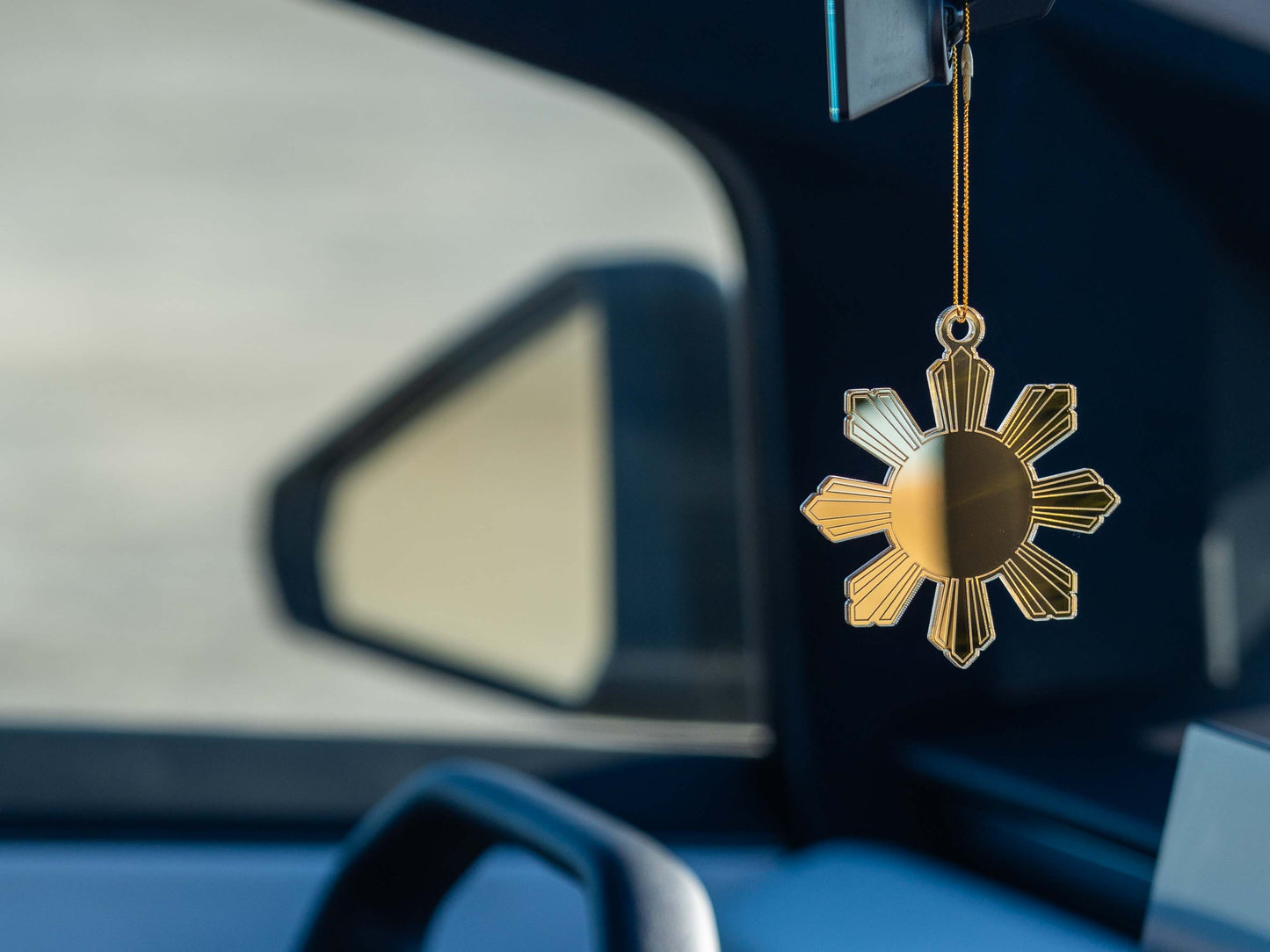 Mirrored Filipino Sun Araw Ornament