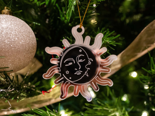 Sun and Moon Star and Crescent Folklore Ornament