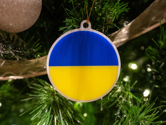 Ukraine Flag Ornament
