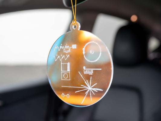 Voyager Golden Record Ornament In Iridescent Colorway