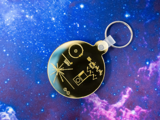 Voyager Golden Record Keychain