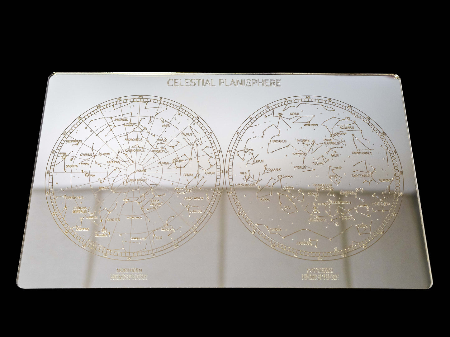 Mirrored Planisphere Horoscope & Constellation Map Wall Art