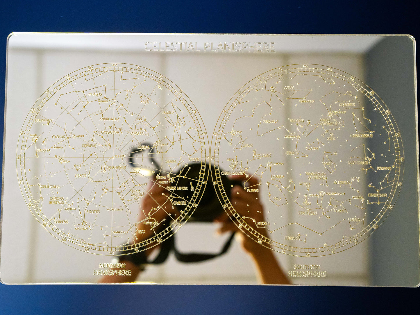 Mirrored Planisphere Horoscope & Constellation Map Wall Art